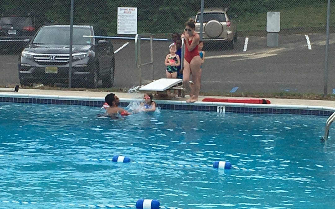 First swim lesson of the season