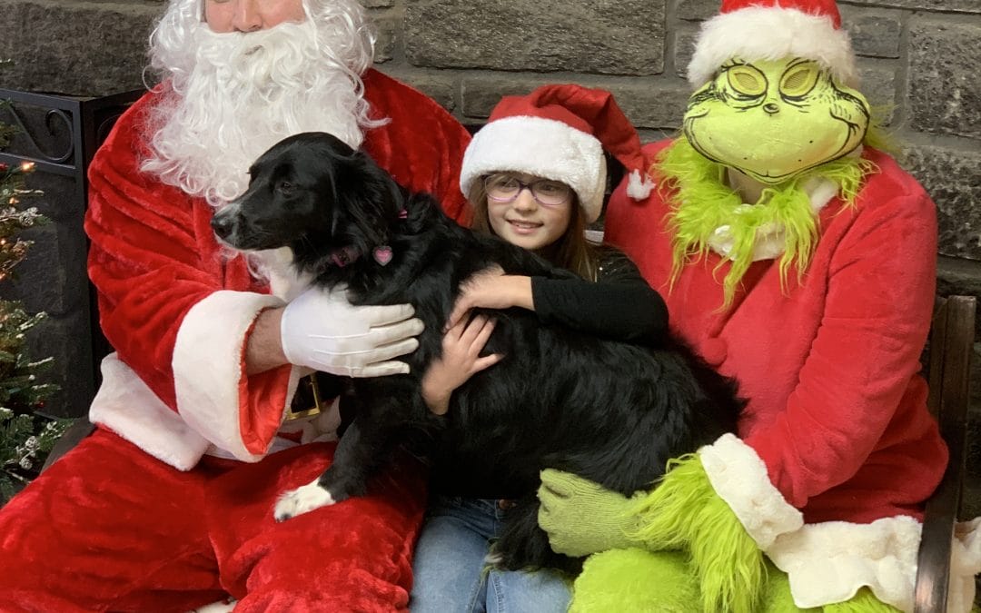 Belle, Santa, and the Grinch