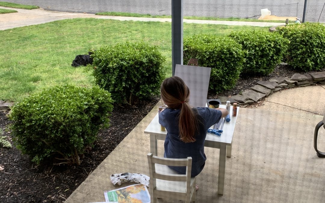 Painting outside